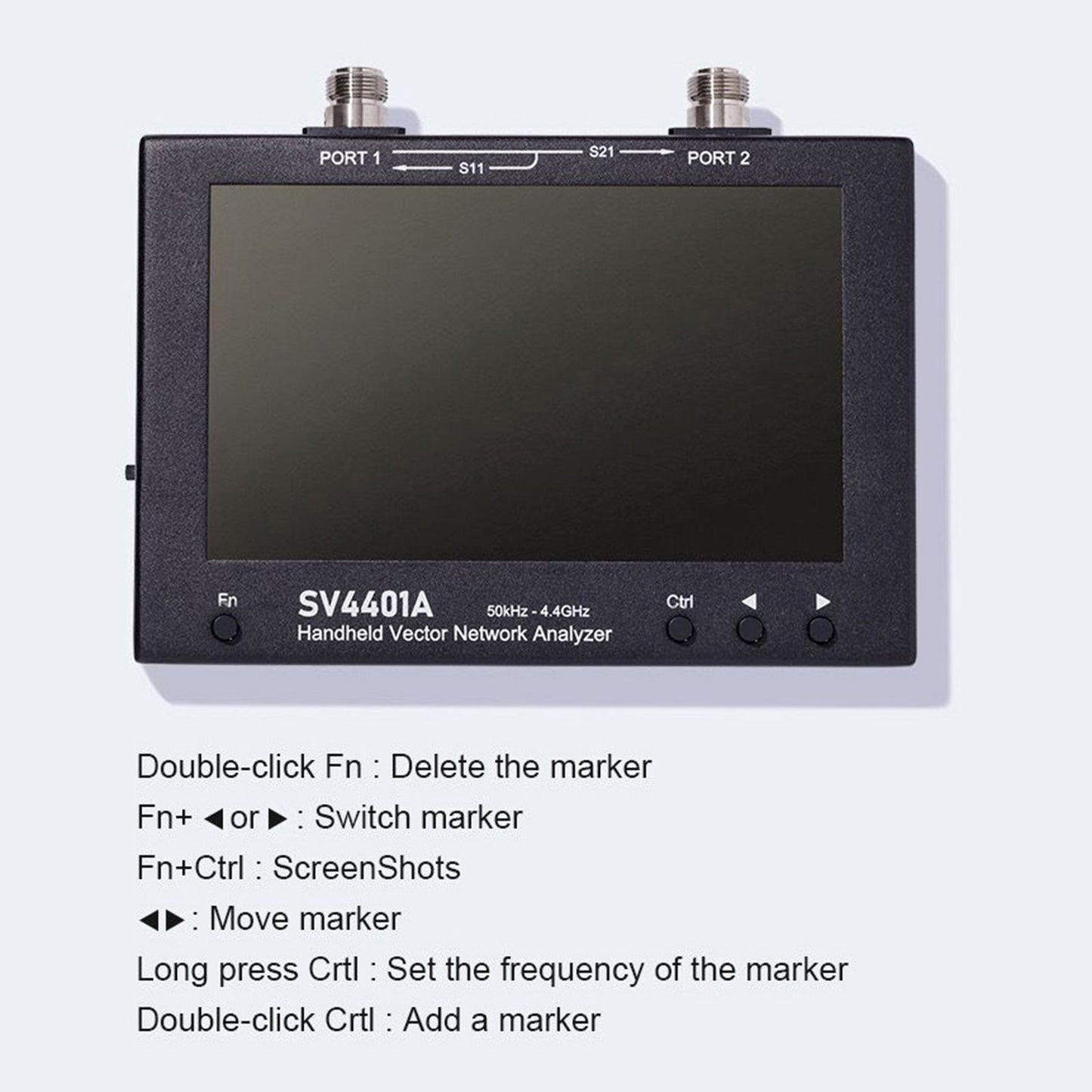 SV4401A 50 kHz-4,4 GHz Vektornetzwerk-Vektoranalysator 100 dB dynamischer NanoVNA