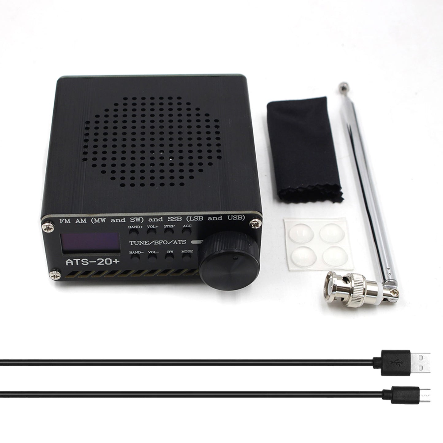 Nouveau récepteur radio ATS-20+ Plus ATS20 V2 SI4732 FM AM (MW &amp; KW) SSB (LSB &amp; USB)