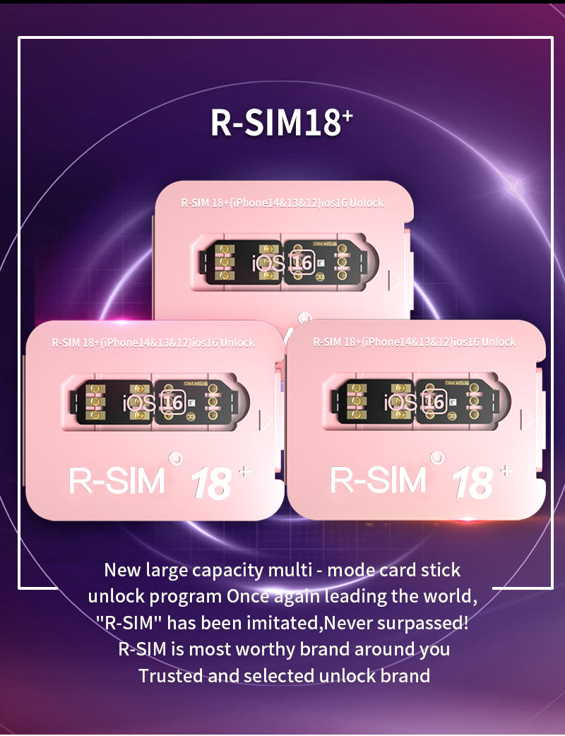 R-SIM 18+ Nano Unlock RSIM-Karte passend für iPhone 14 13 Pro MAX 12 Pro 11 X IOS 16