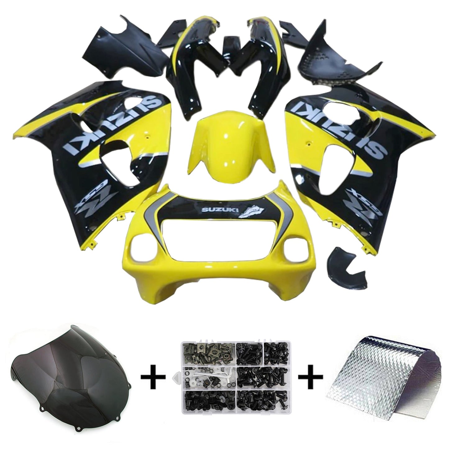 1996–2000 Suzuki GSXR600 1996–1999 GSXR750 Einspritzverkleidungs-Kit Karosserie