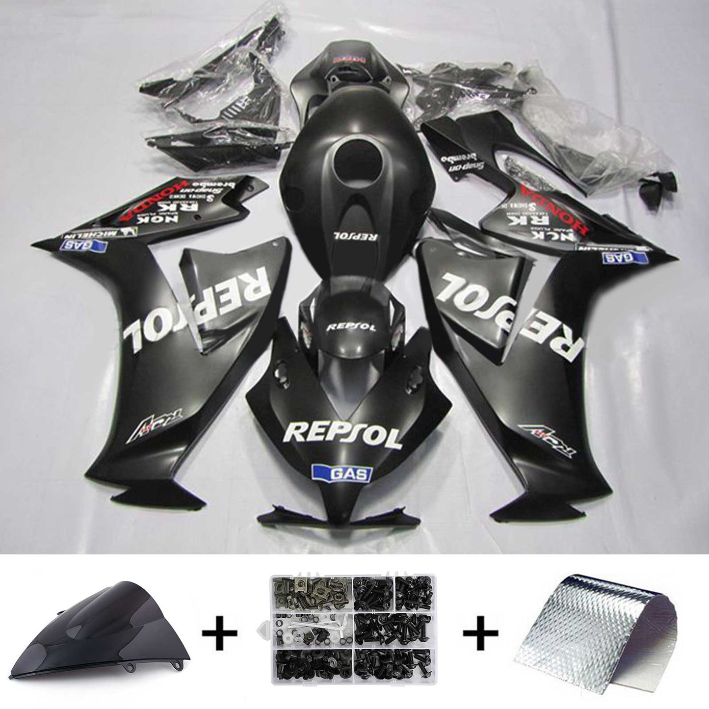 Amotopart Honda CBR1000RR 2012–2016 Verkleidungsset, Karosserie, Kunststoff, ABS