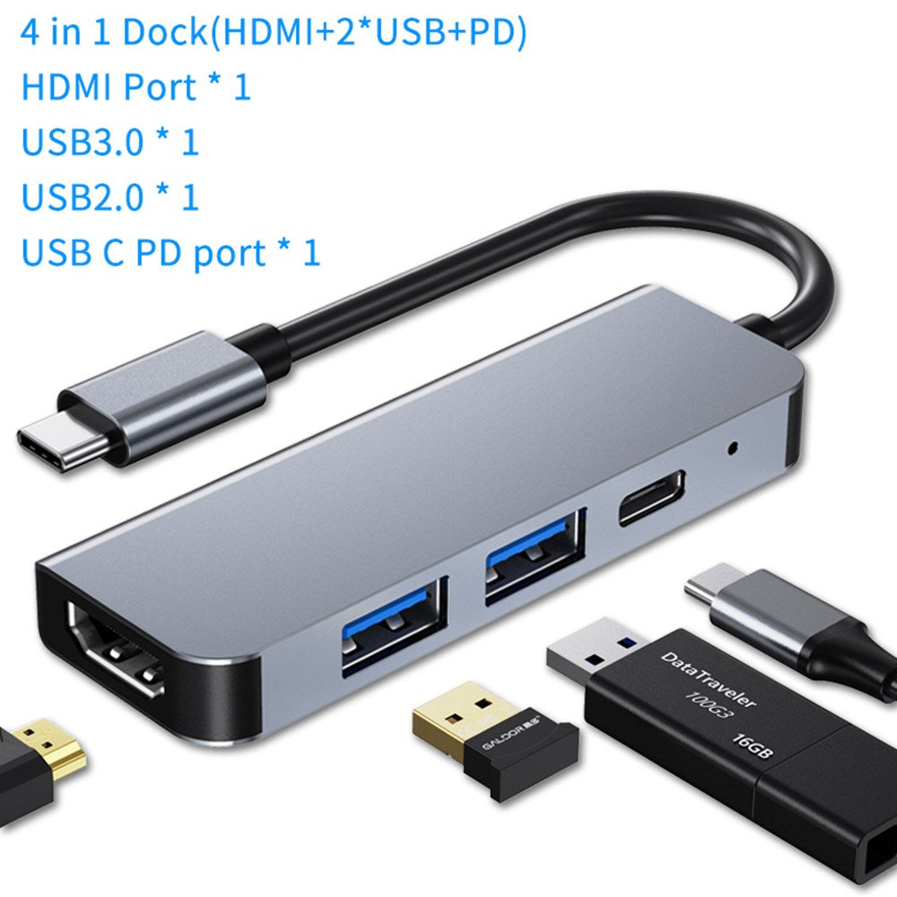 USB C PD HUB Dock Halterung Design Erweiterung 5 6 12-in-1 HD für Mac PC