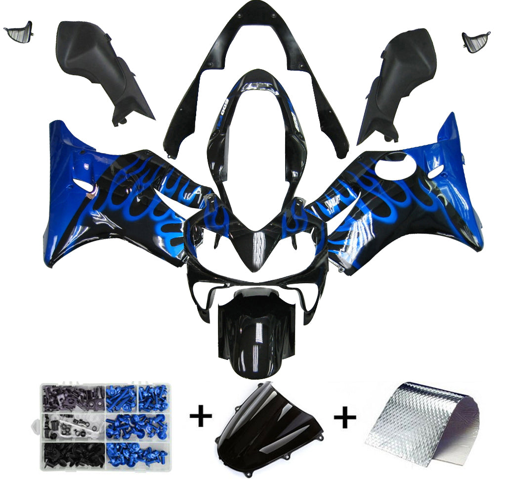 Amotopart 2004-2007 CBR600 F4I Honda Verkleidung Blue Kit