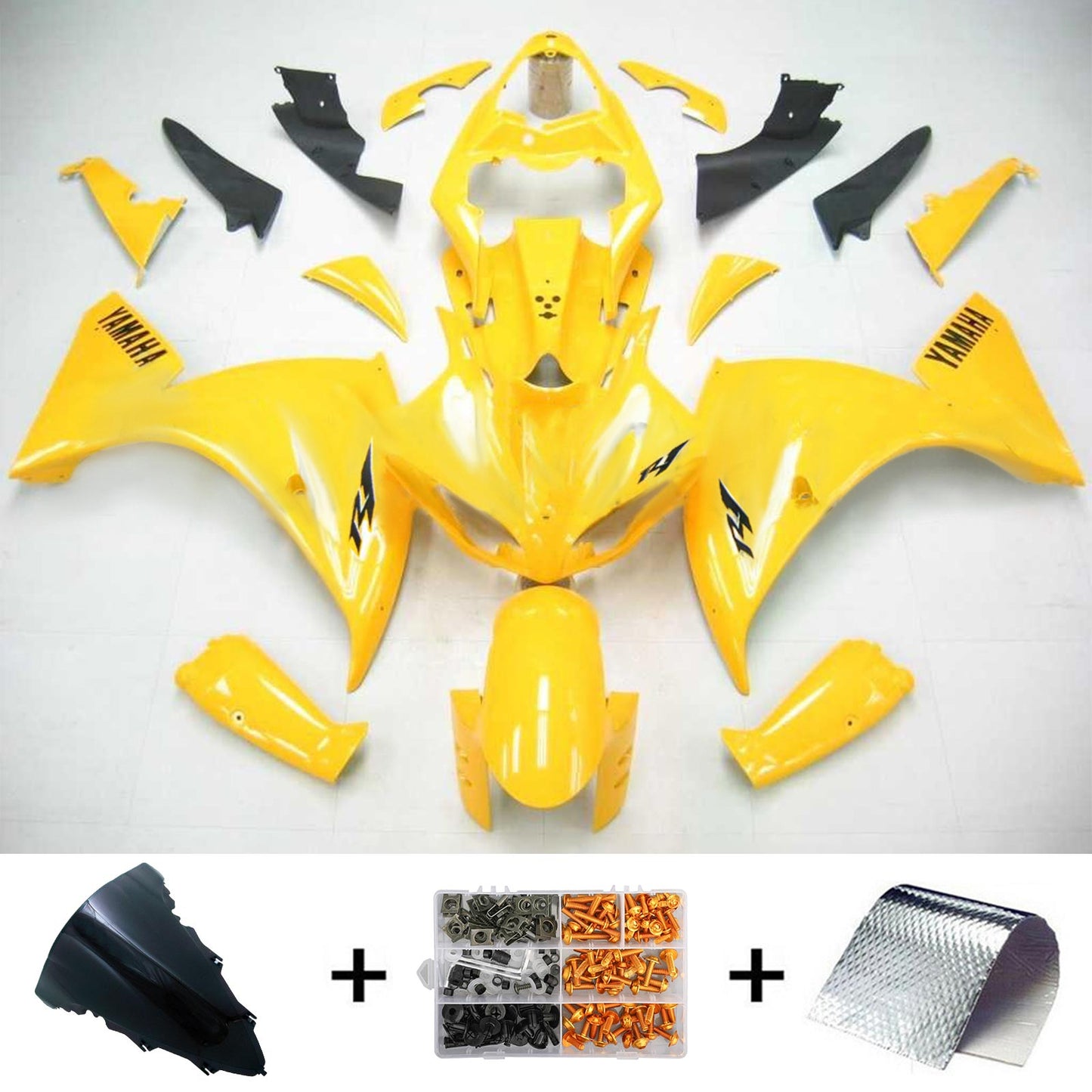 Kit vente injection corps plastique ABS fit pour Yamaha YZF 1000 R1 2009-2011