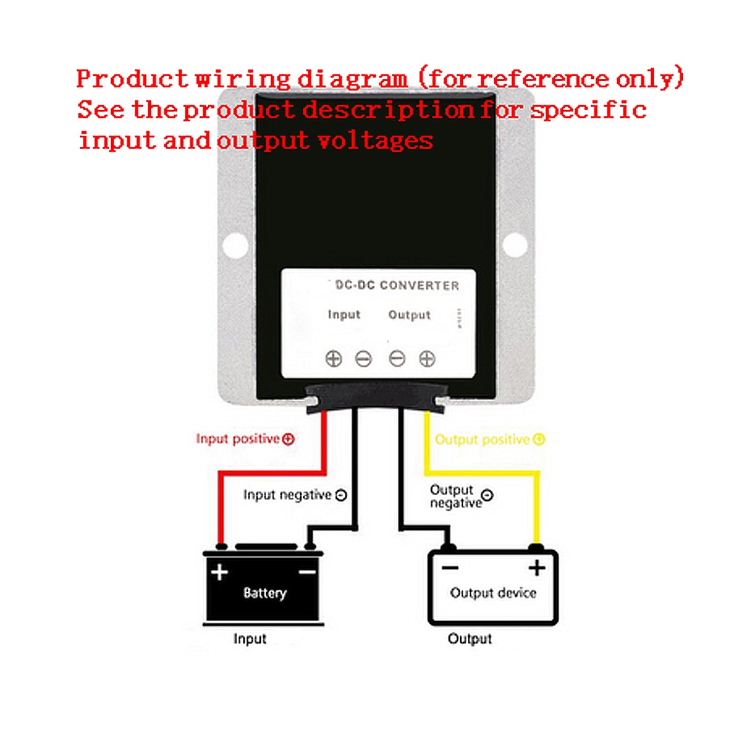 5A wasserdichter DC/DC-Wandler, Netzteilregler, 36 V/48 V, stufenlos auf 24 V