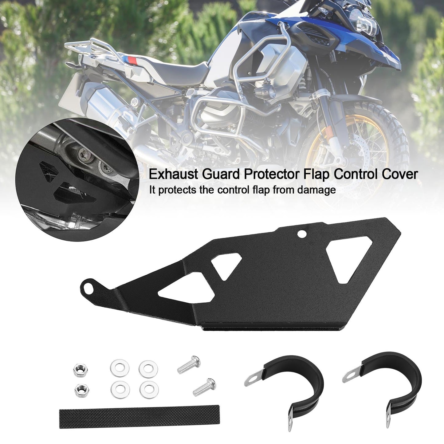 Couvercle de commande de volet d'interrupteur de protection des gaz d'échappement pour BMW 1250GS R1200GS Adventure LC