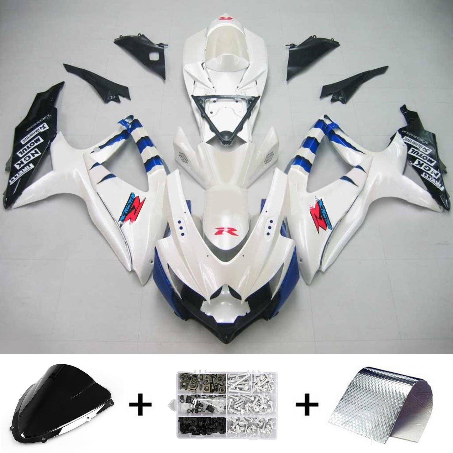 Amotopart Suzuki GSXR 600/750 2008-2010 Verkleidungskit Karosserie Plastik