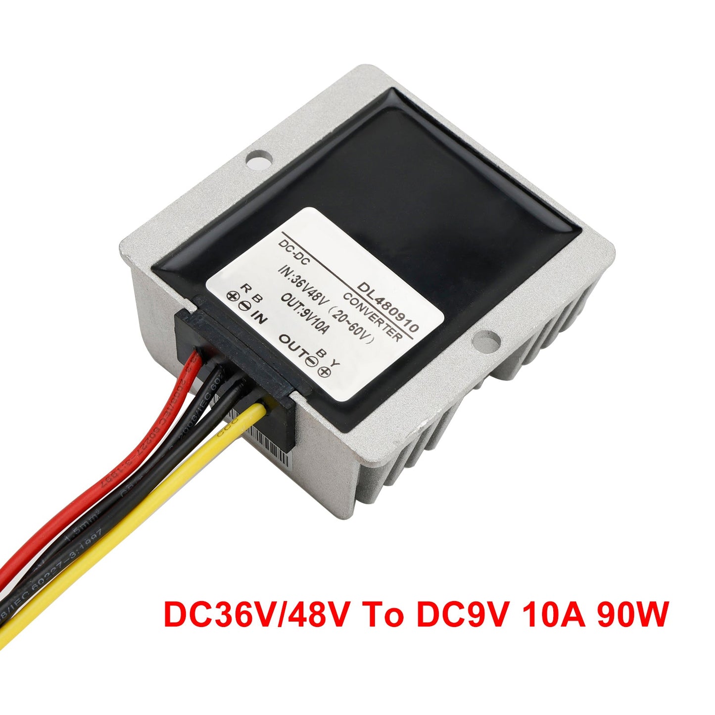 10A wasserdichter DC/DC-Wandler, Netzteilregler, 36 V/48 V, herunterstufen auf 9 V