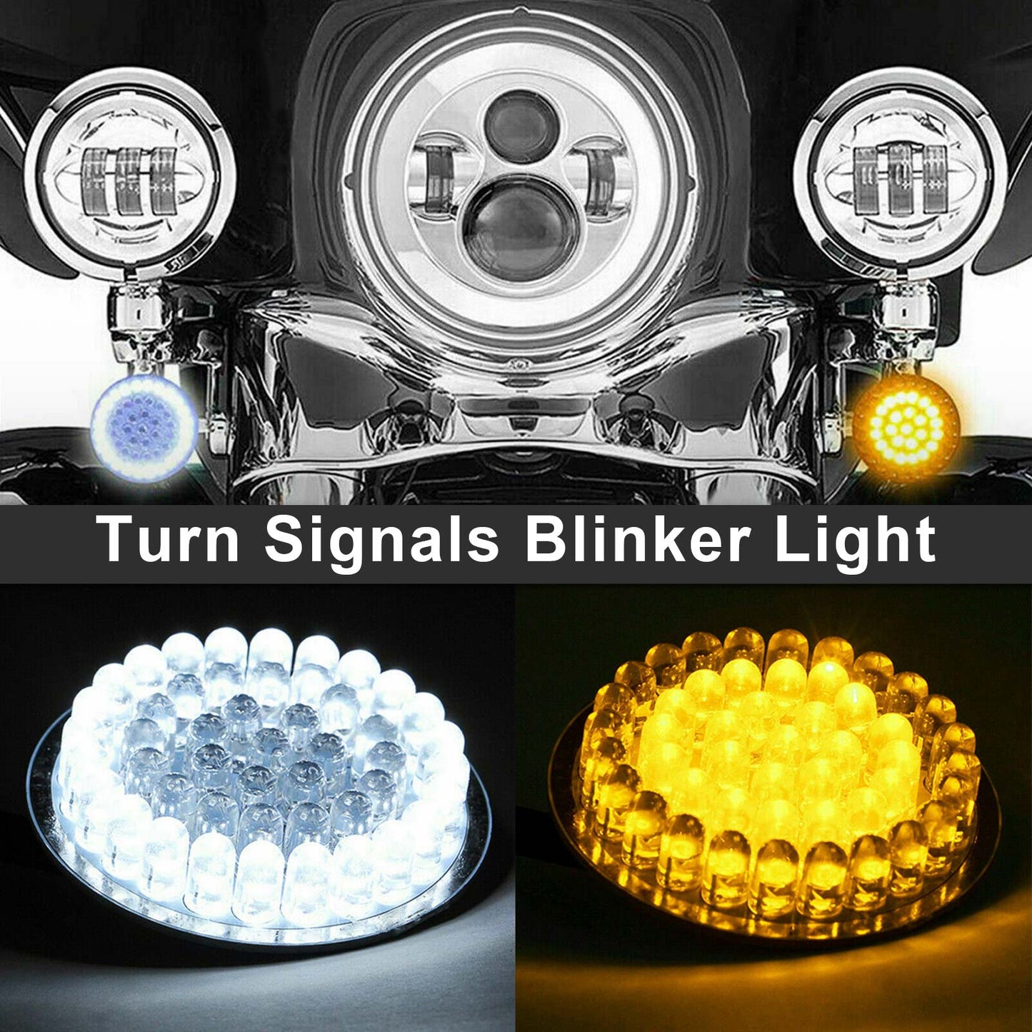 2pcs 1157 LED -Turnsignale Blinker Licht für Dyna Softail Street Glide Road King