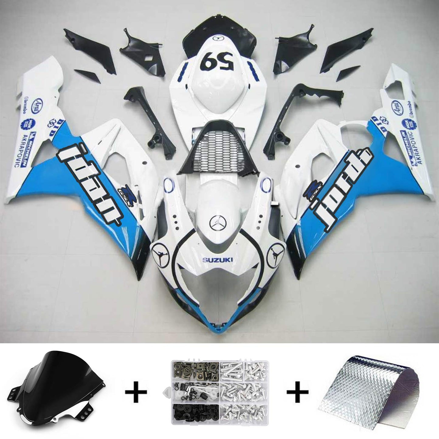 Amotopart Suzuki GSXR1000 2005-2006 Verkleidungskit