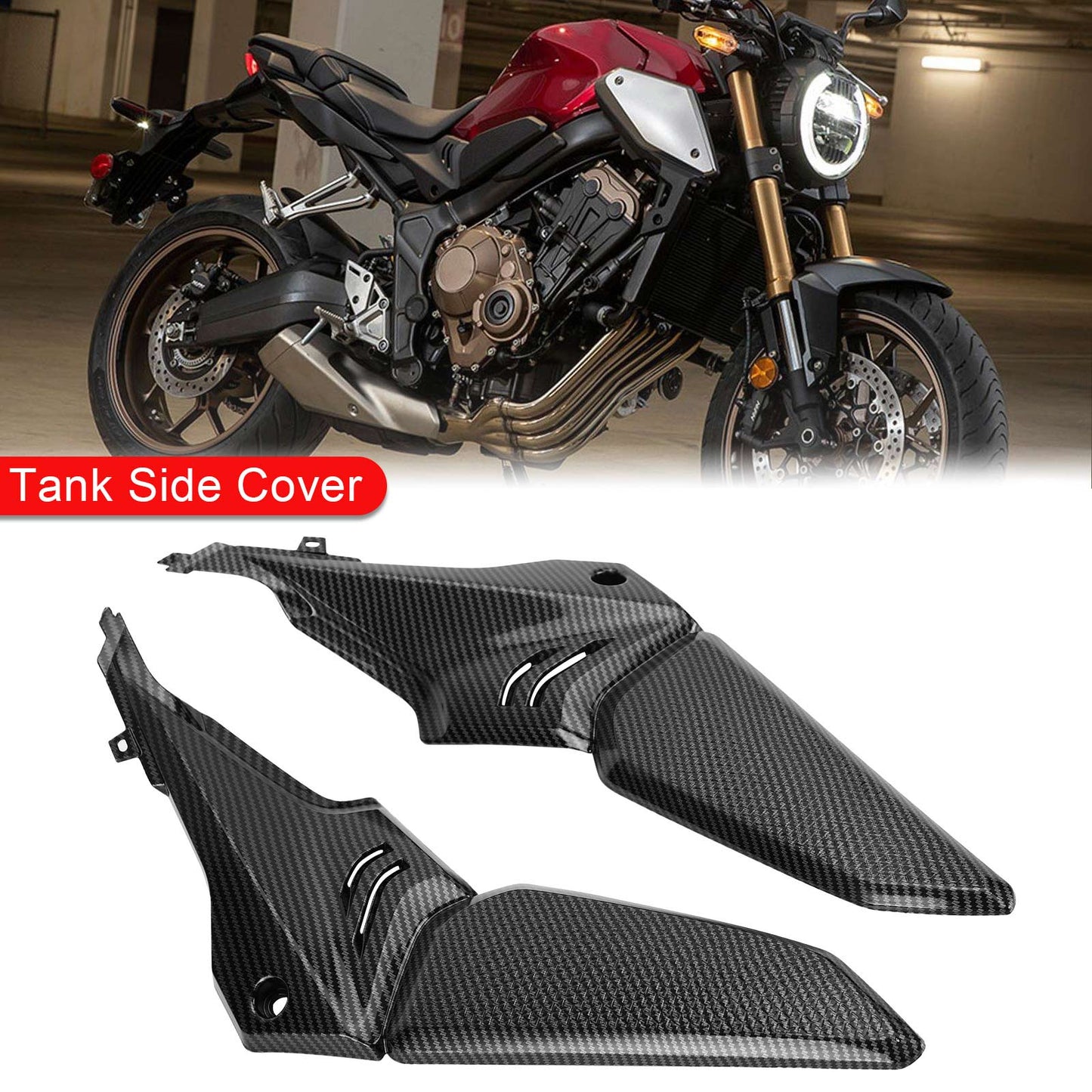 ABS-Kunststoff-Seitenverkleidungsabdeckung Benzentankverkleidung für Honda CBR650R CB650R 2019-2020