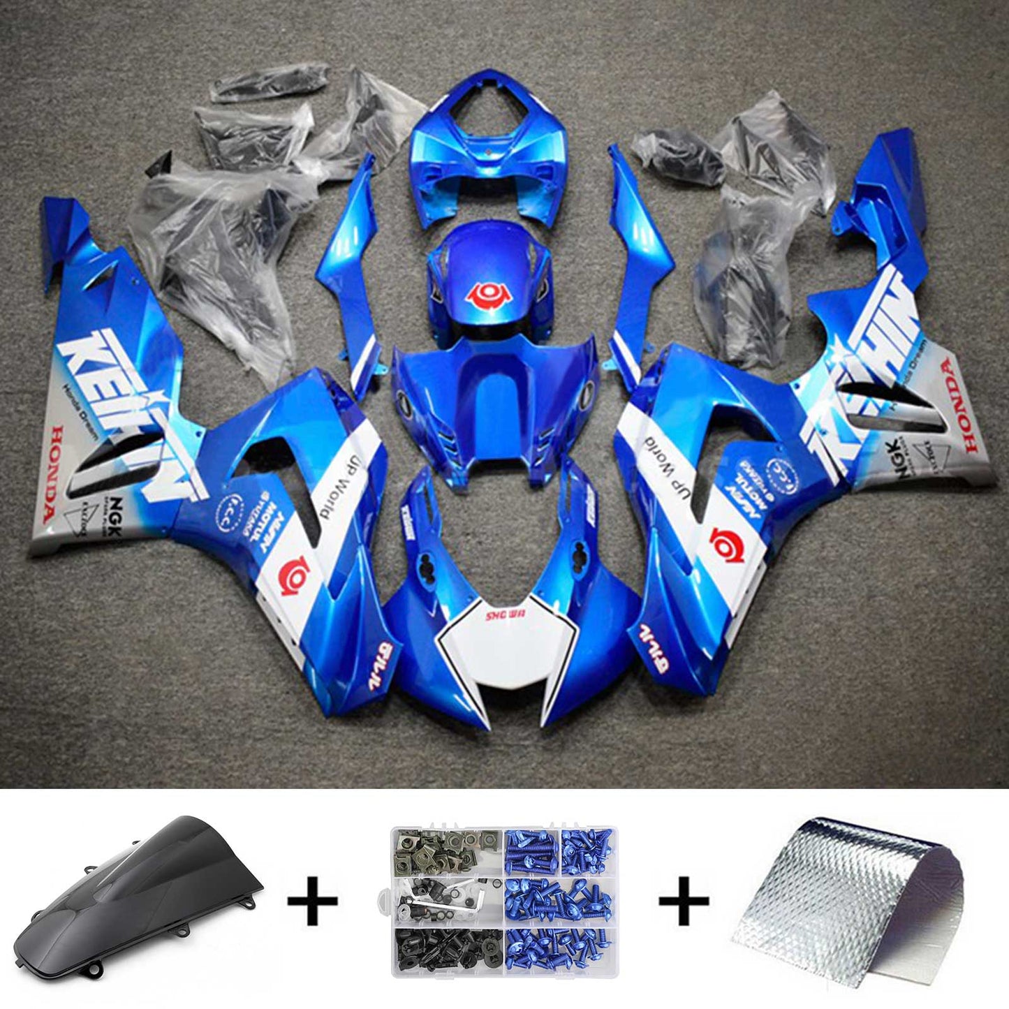 Amotopart Honda CBR1000RR-R 2020-2022 Kit de carénage Corps Plastique ABS