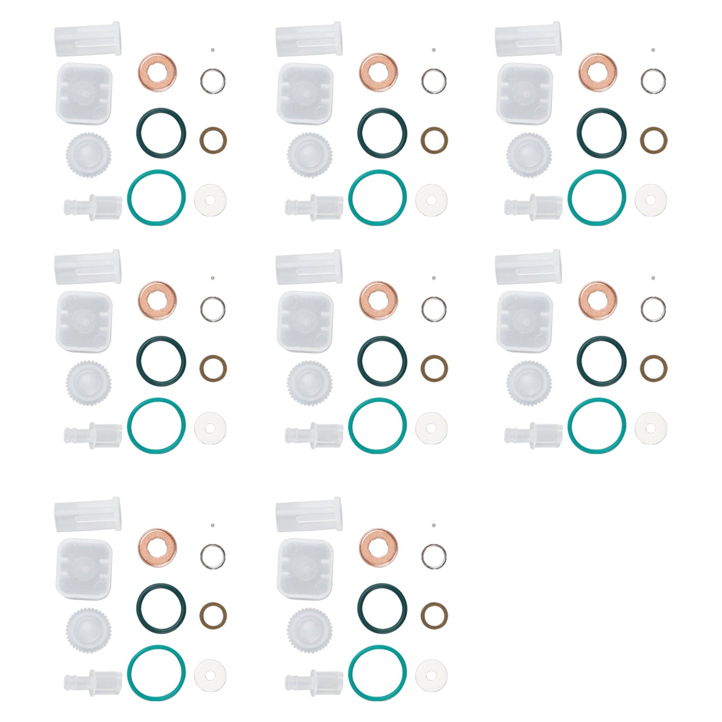8-teiliges Reparaturset für Einspritzdüsen, passend für Chevy Fit GMC Duramax 6,6 l 2004–2005 Diesel