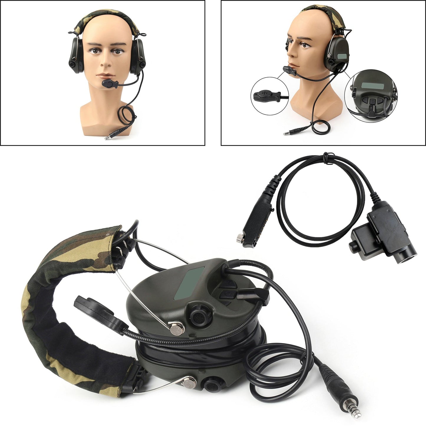 H60 Sound Pickup Noise Reduction CS Headset für Sepura STP8000 STP8030 STP8035