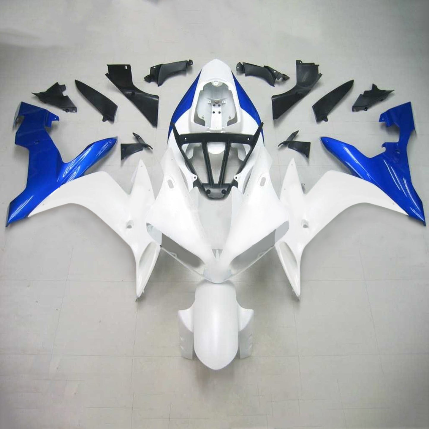 Amotopart Yamaha 2004-2006 YZF 1000 R1 White Blue Fairing Kit