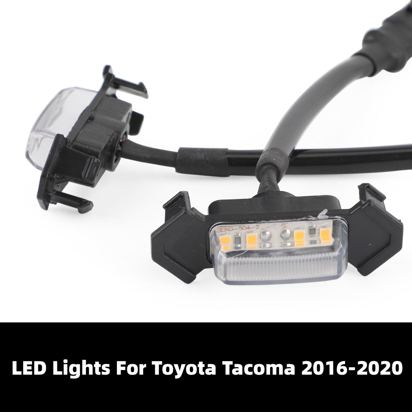4PCS/SET LED-Leuchten Anpassungsanpassung vorderer Stoßstange Kühlergrill Tacoma 2016-2020 PT228-35170 Clear Generic
