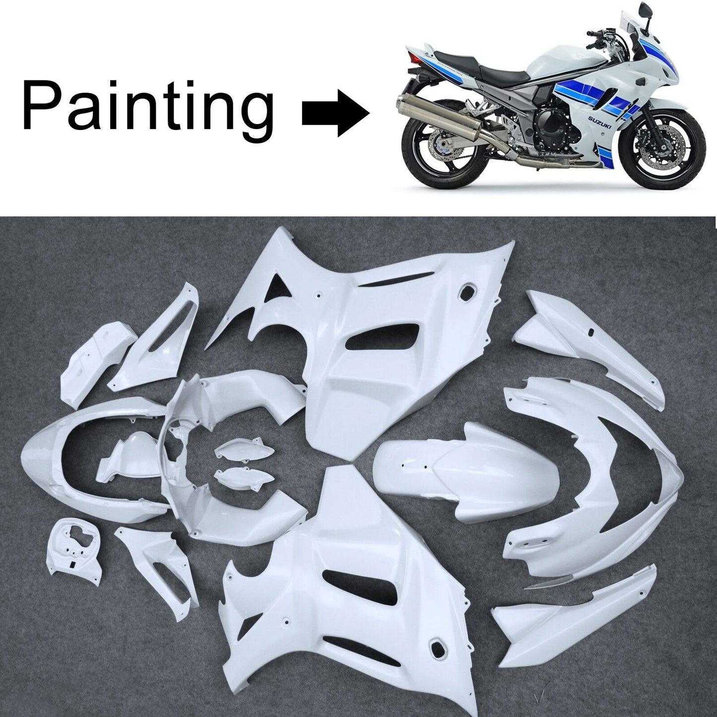 Amotopart Suzuki GSX1250 FA 2012-2014 Kit de carénage Corps Plastique