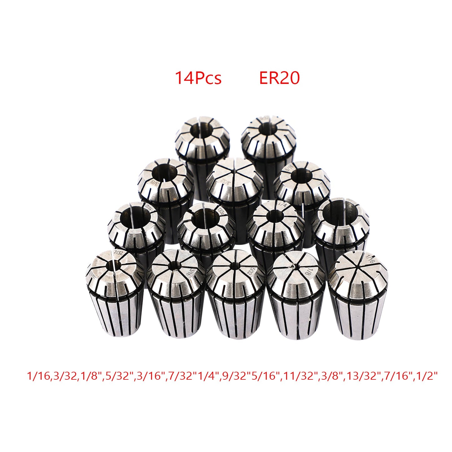 ER20 Spring Collet Set für CNC-Fräsderdermaschine Graviermaschine