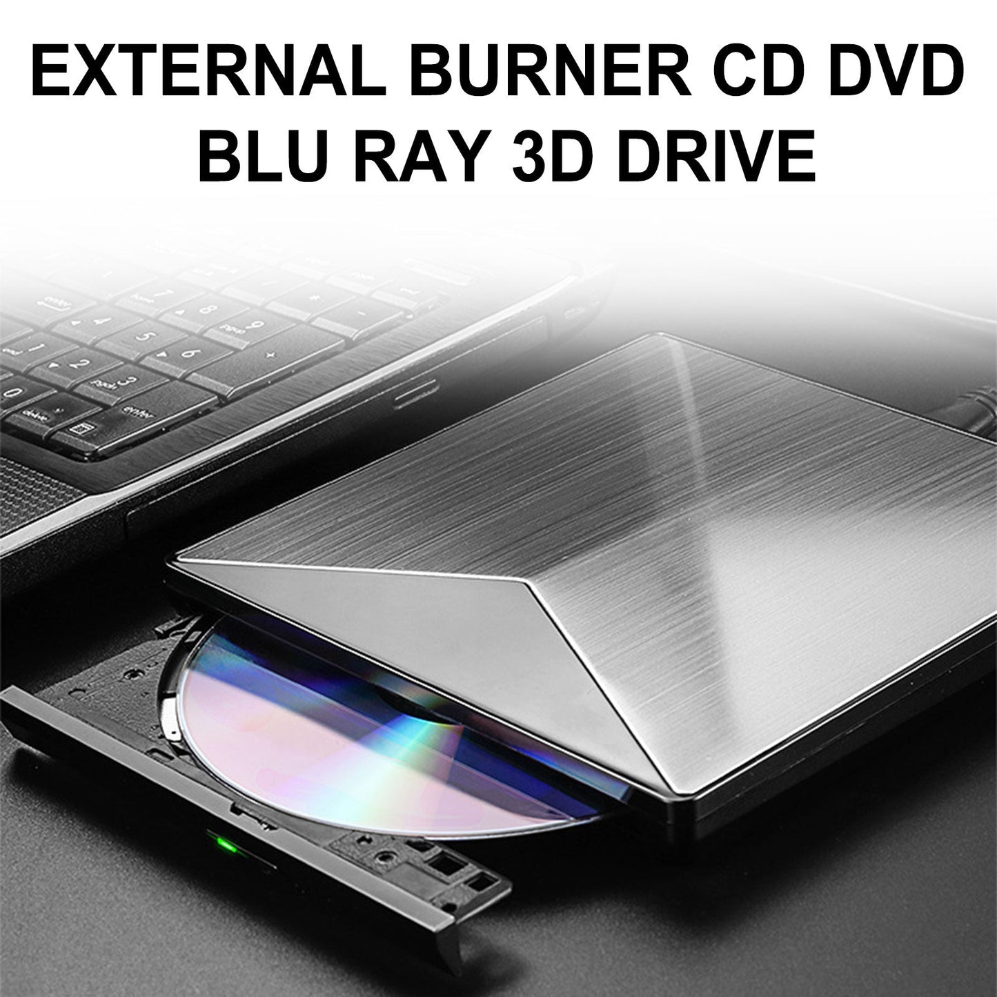 Graveur Blu-ray BD Externe USB Ultra Slim DVD RW Graveur de CD Lecteur Portable