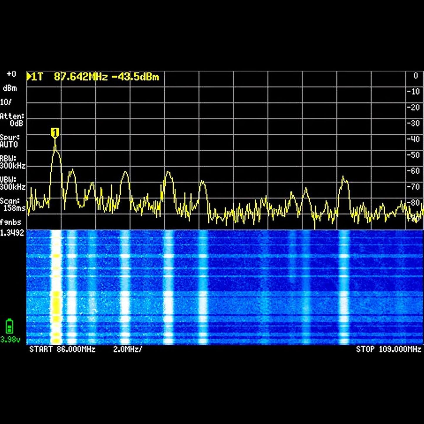 4" LCD Touch für TinySA ULTRA Handheld Tiny Spectrum Analyzer 100K-5,3GHz