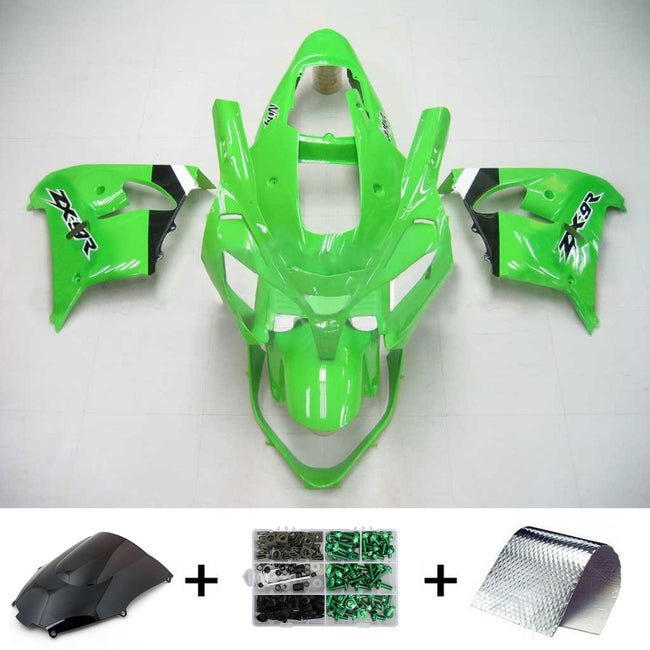 Kit de peur verte Amotopart Kawasaki 2002-2003 ZX9R