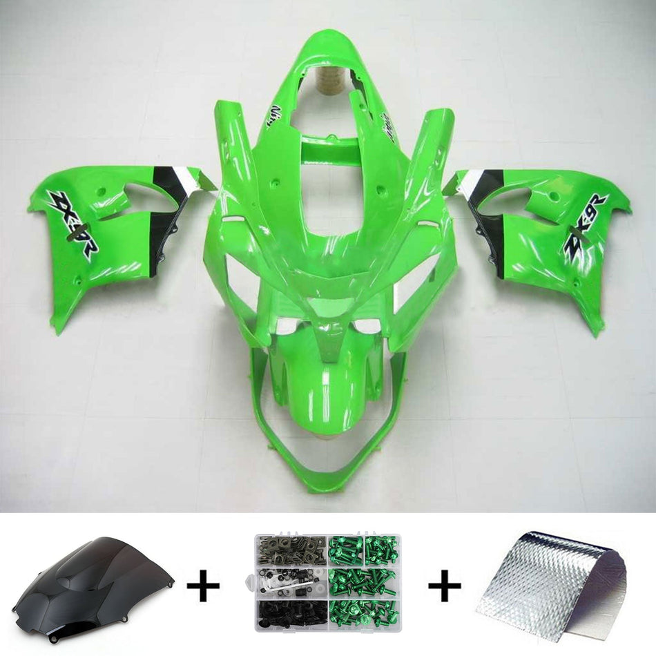 Amotopart Kawasaki 2002-2003 ZX9R Green Fearing Kit