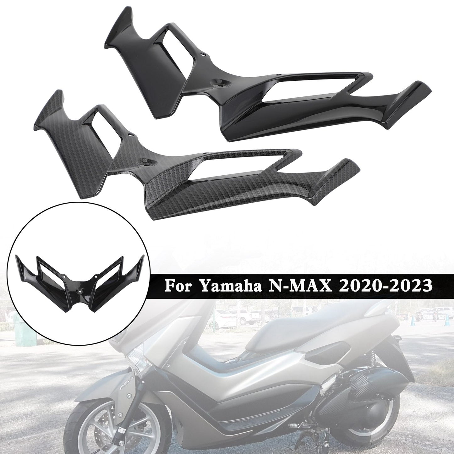 Yamaha N-MAX NMAX 2020–2023 vordere Kotflügelschnabel-Nasenkegelverl?ngerung