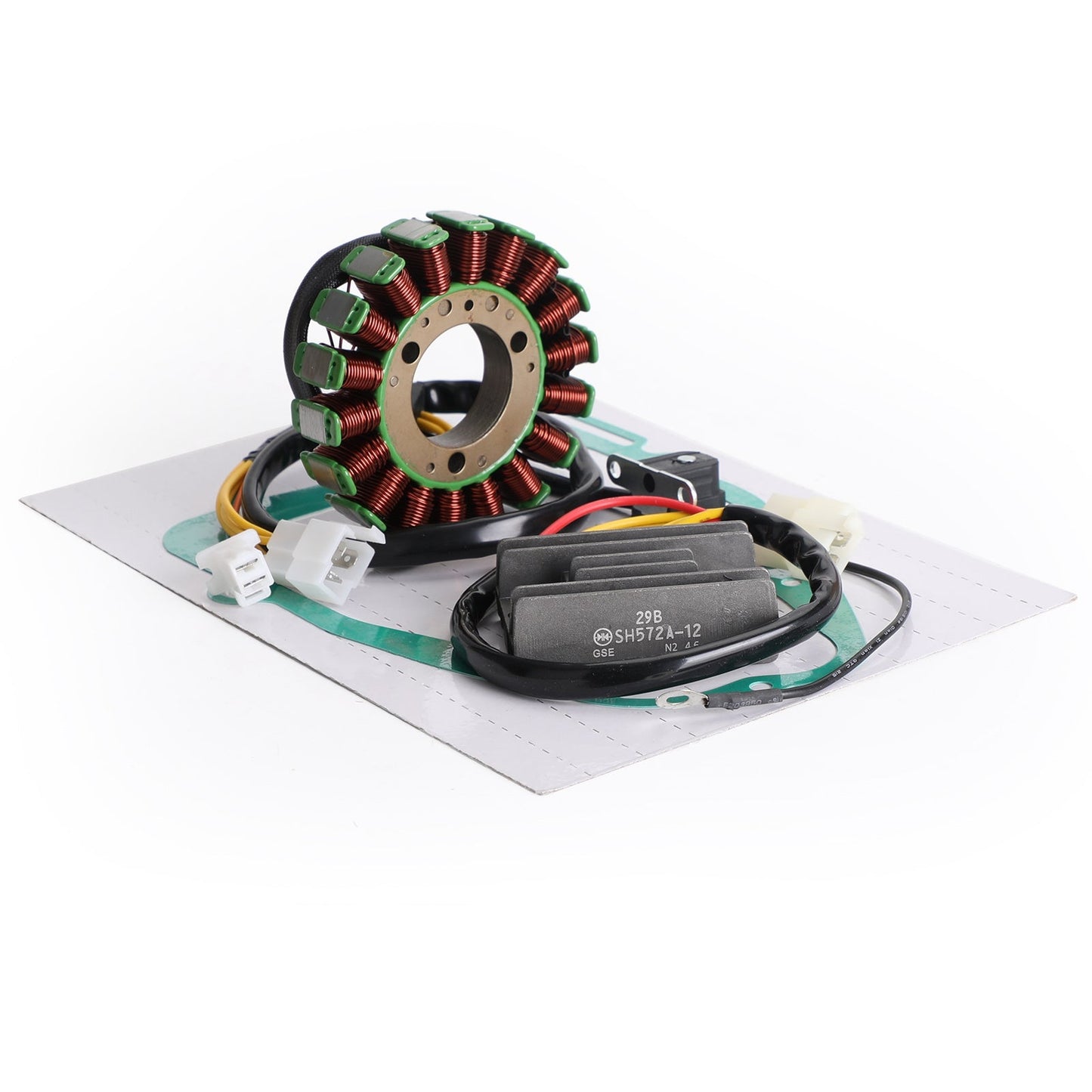 Magneto Stator + Spannungsgleichrichter + Dichtung für Suzuki GN250 GN250E 1982-1994