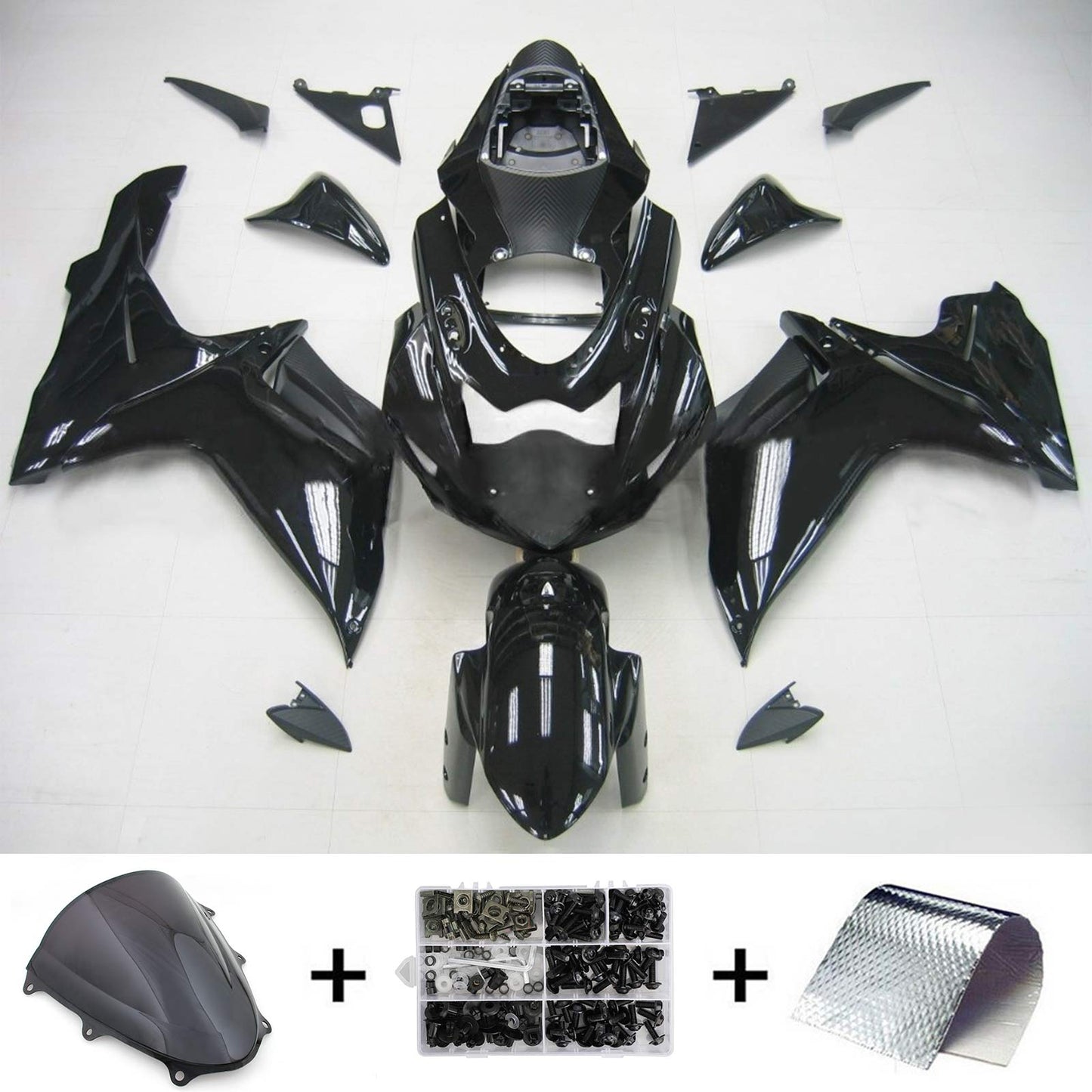 Amotopart Suzuki GSXR 600/750 2011-2022 K11 kit carénage carrosserie plastique ventre