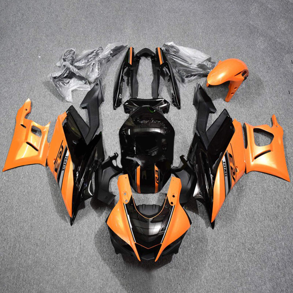 Kit de carénage Amotopart Yamaha YZF R3/YZF R25 Orange Noir 2019-2021