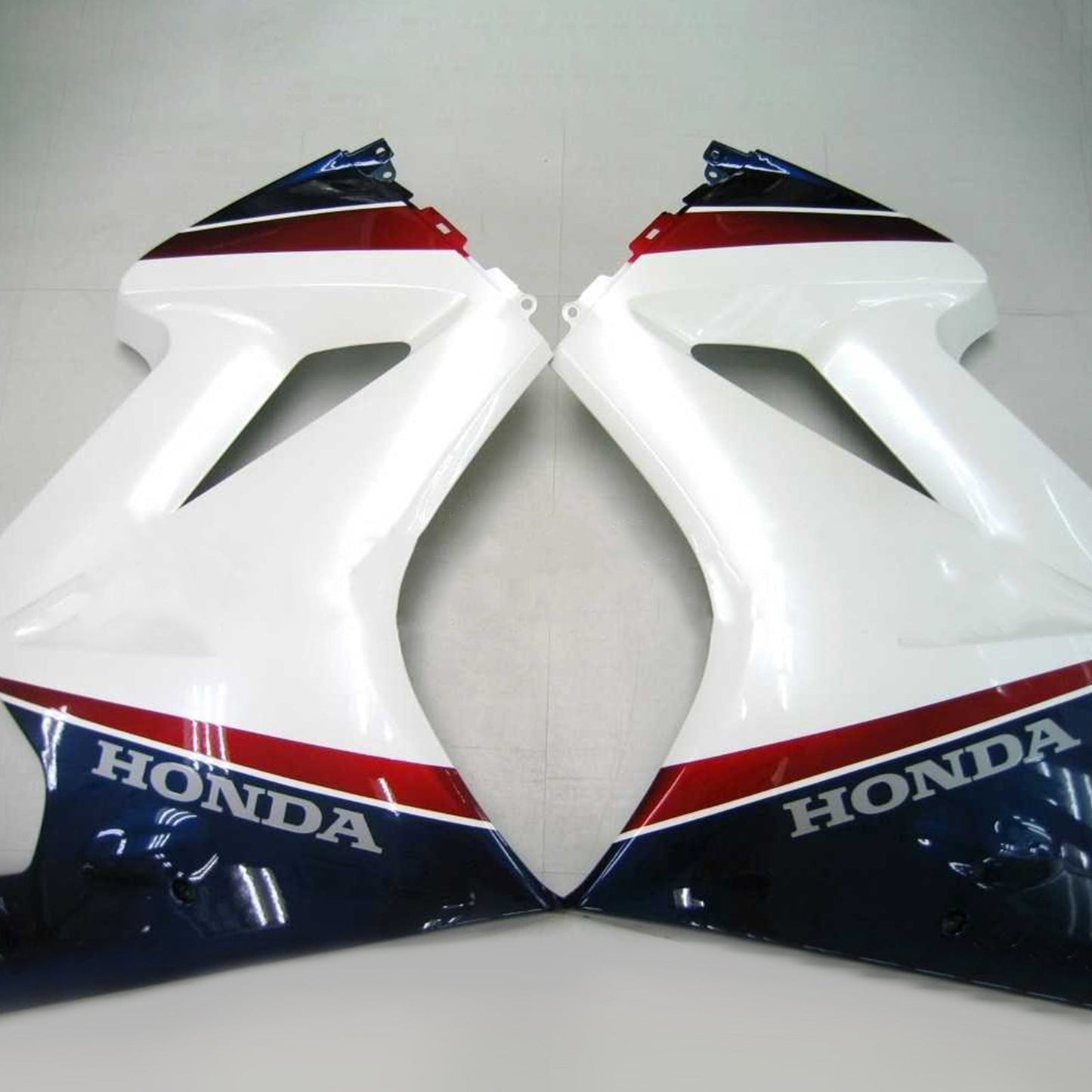 Amotopart 2002-2012 Honda VFR800 Kit de télécopie bleu et blanc brillant