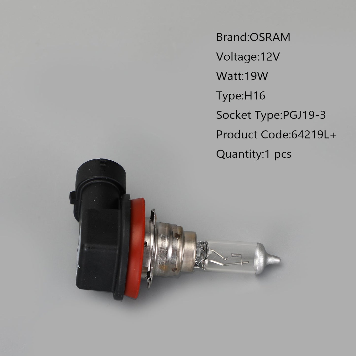 H16 für OSRAM Originalauto-Scheinwerferlampe PGJ19-3 12V19W 64219L+