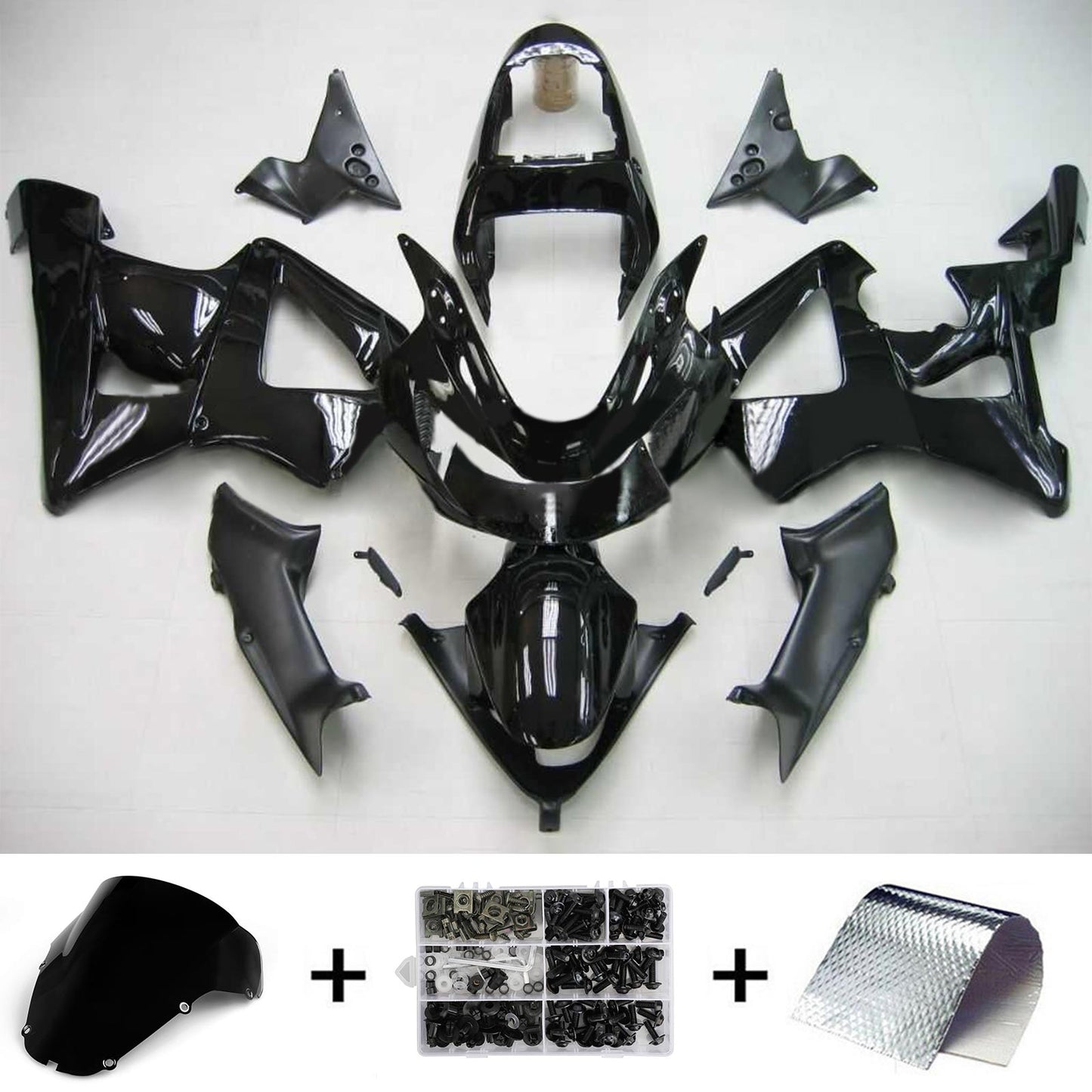 Amotopart Honda CBR929RR 2000-2001 Kit de carénage Corps Plastique ABS