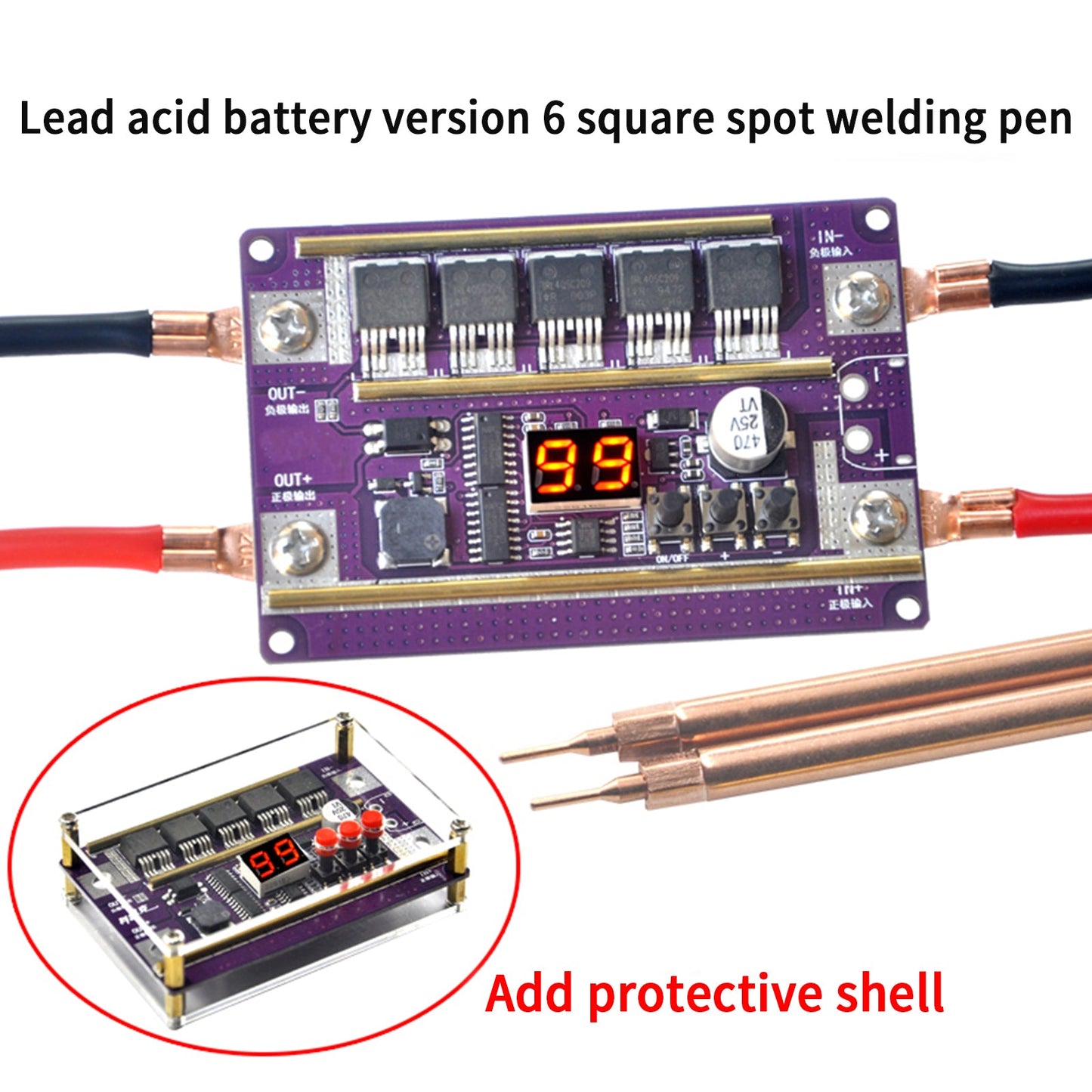 99 engrenages de puissance réglable Mini Spot Welder Control Board Kit de bricolage