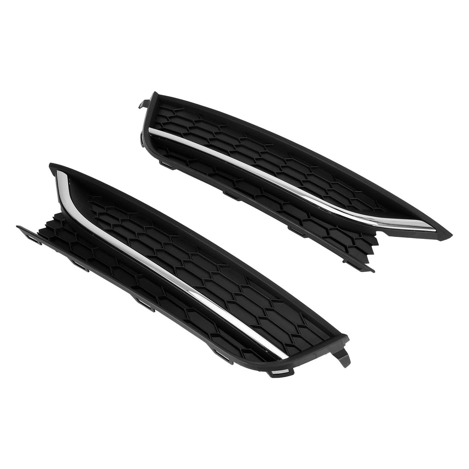 2 STüCKE VW Passat 2012-2015 Vordere Nebelscheinwerferabdeckung Schwarz/Chrom