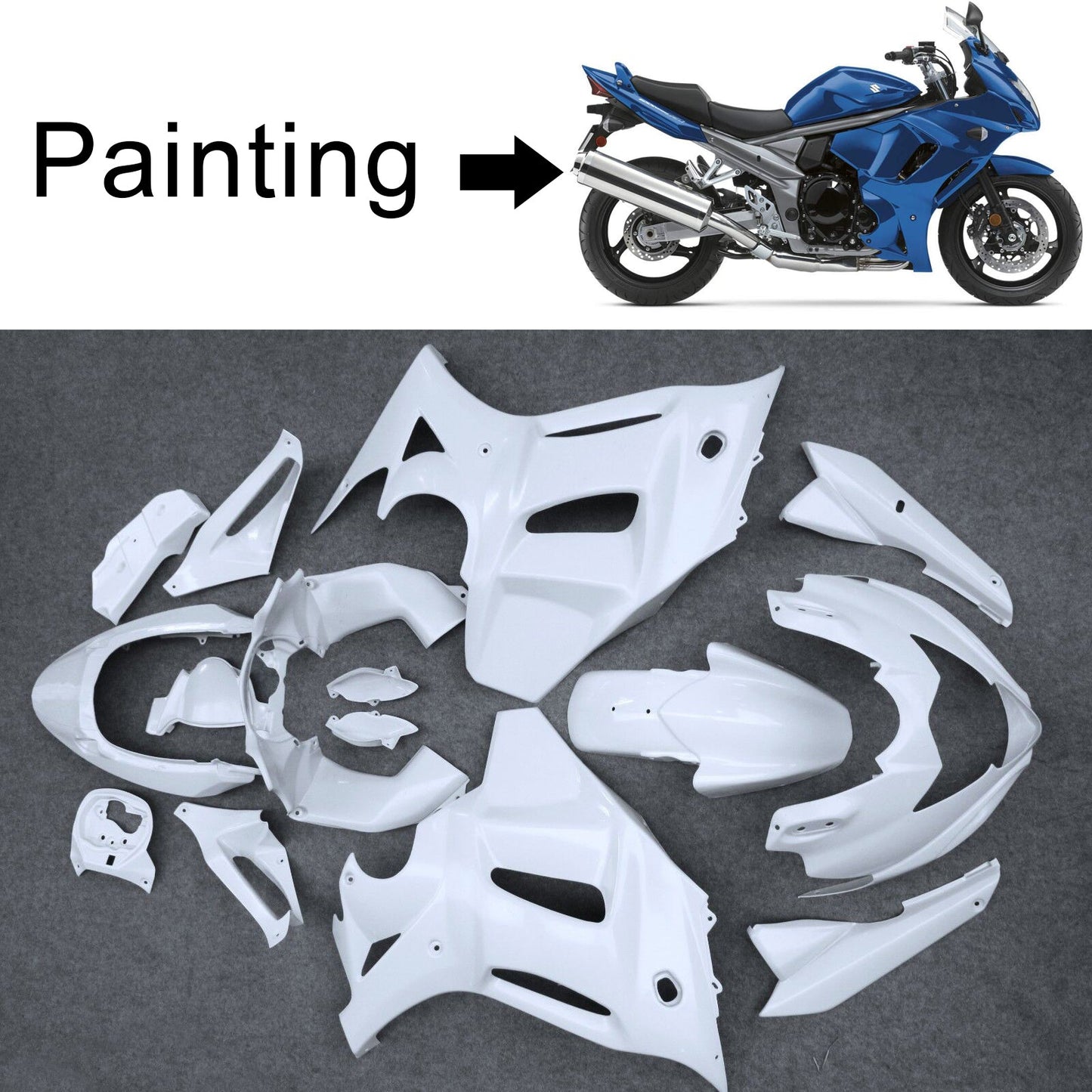 Amotopart Suzuki GSX1250 FA 2012-2014 Kit de carénage Corps Plastique