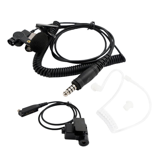 7.1-A3 Transparent Air Tube Headset mit Mic für Sepura STP8000 STP8030 STP8035