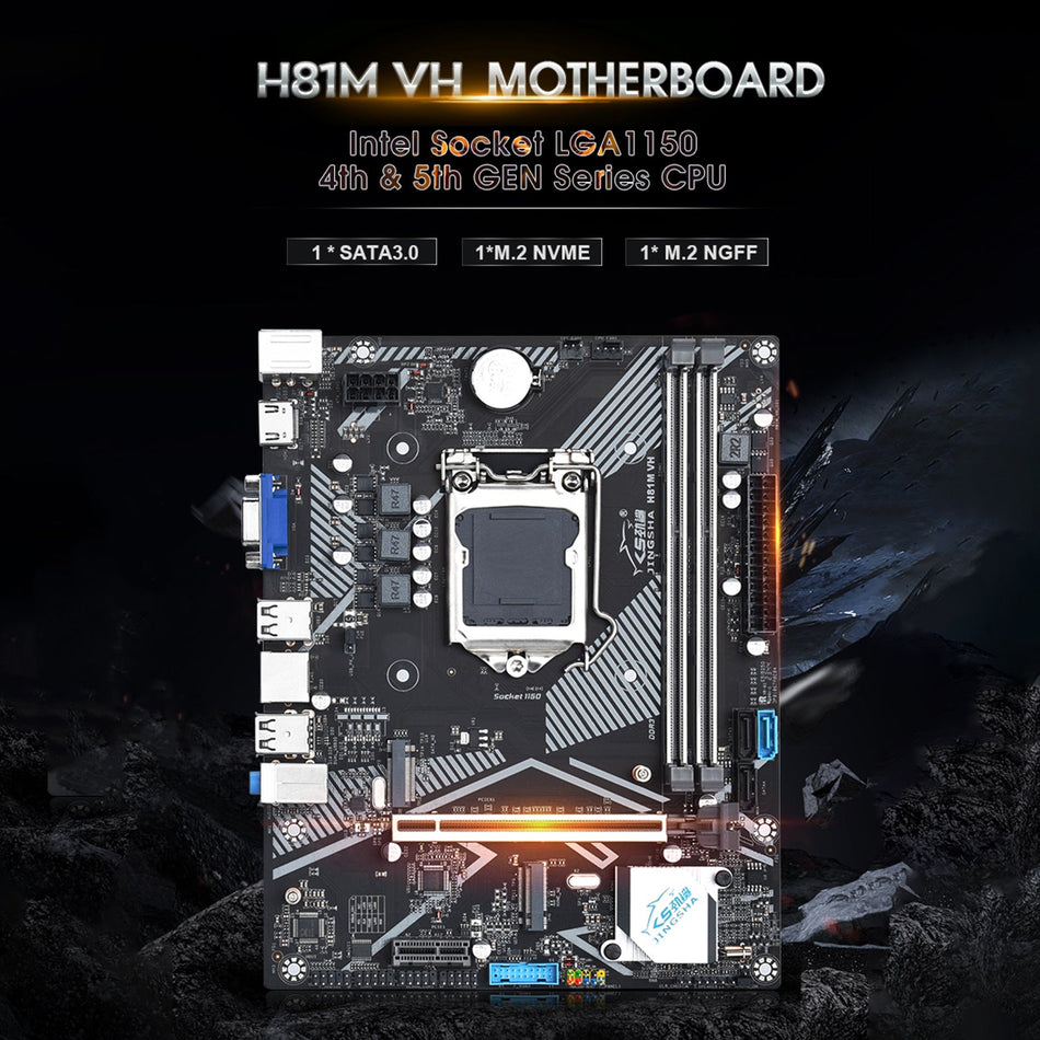 H81M VH Computer Motherboard Desktop DDR3 Speicher LGA 1150-pin unterstützt M.2