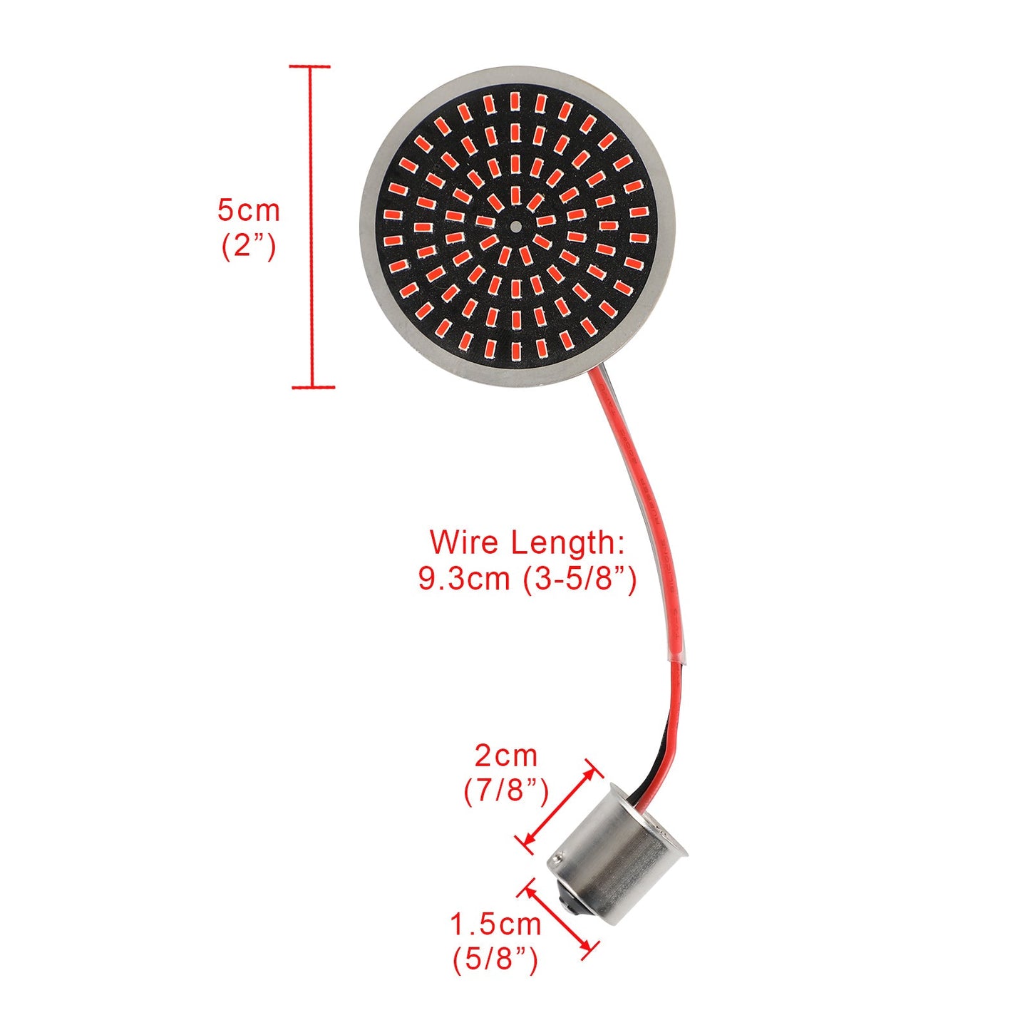 1156 LED -Blinkerlichteinsätze Lampe für Softail Touring Dyna Sportster geeignet