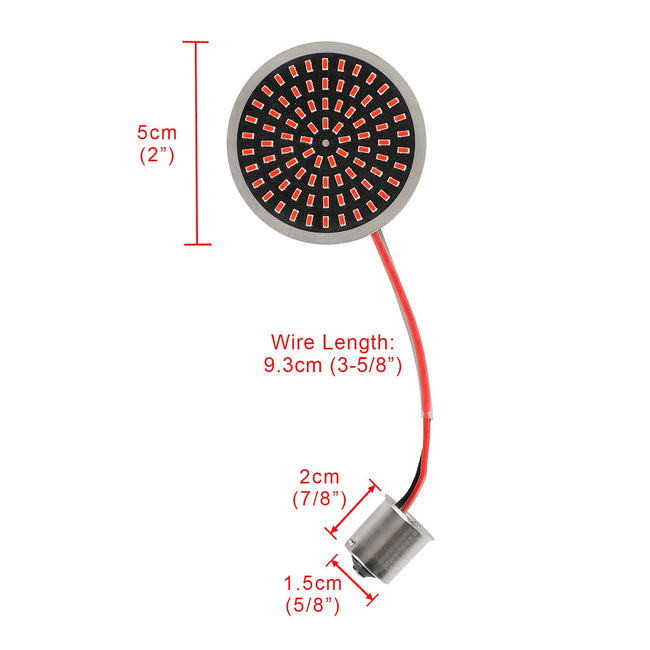 1156 LED -Blinkerlichteinsätze Lampe für Softail Touring Dyna Sportster geeignet