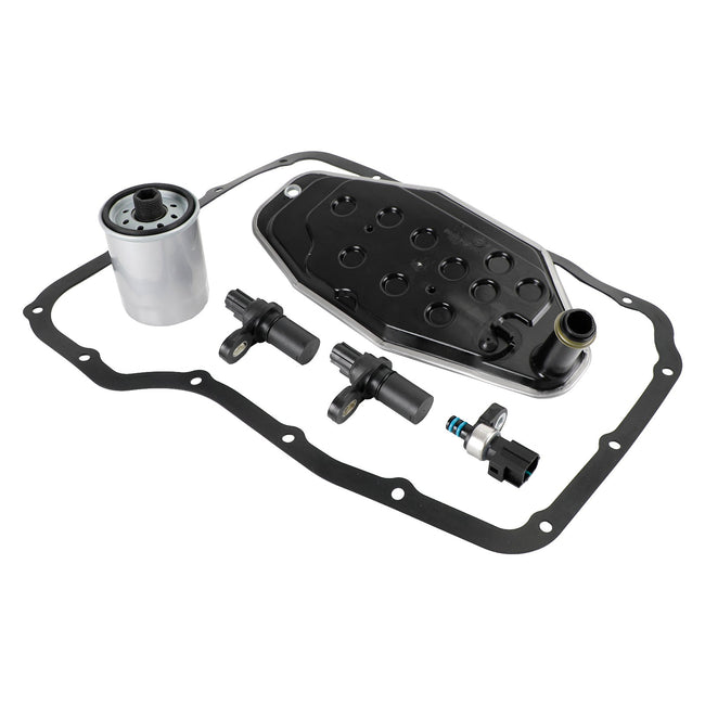 Jeep Wrangler Unlimited 2008–2010 45RFE 545RFE 68RFE Getriebesensoren Set mit 4WD Filter Kit Pfannendichtung