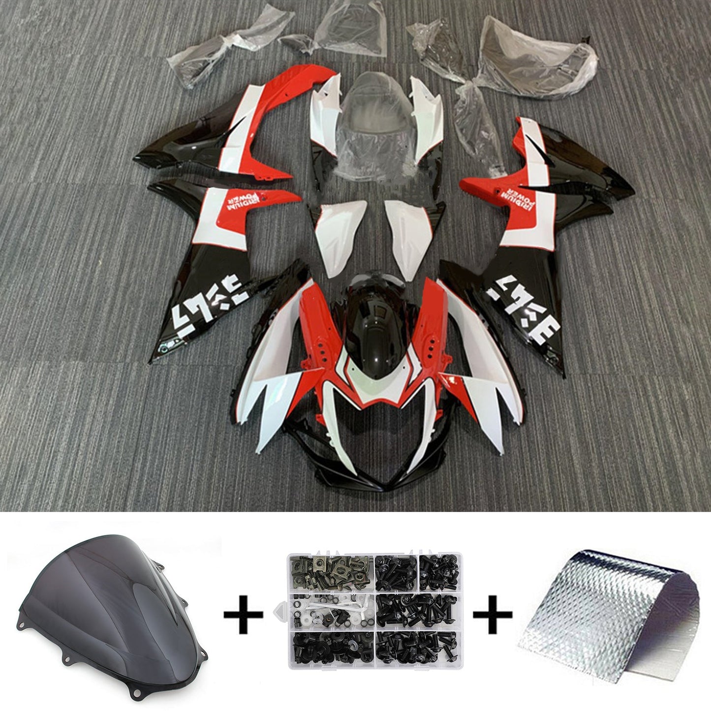 Amotopart Suzuki GSXR 600/750 2011¨C2023 K11 Verkleidungsset, Karosserie, Kunststoff, ABS