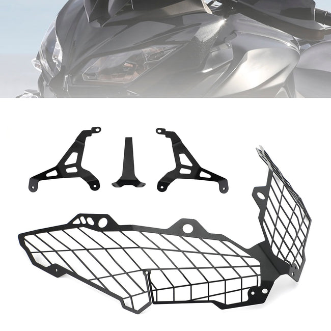2015-2020 Kawasaki Versys 650 Scheinwerferschutz Frontlichtabdeckung Schwarz