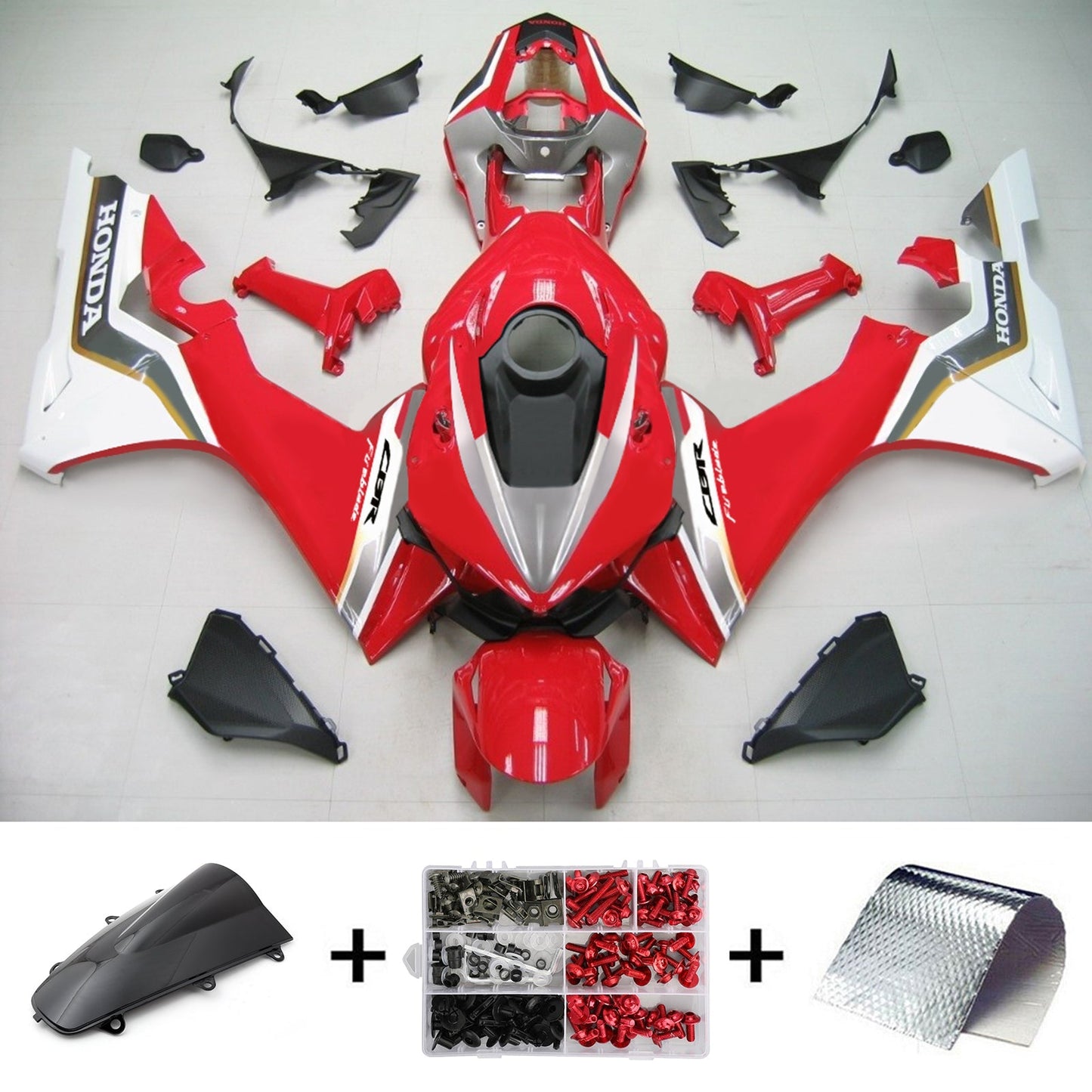 Amotopart Honda CBR1000RR 2017-2019 Kit de carénage Corps Plastique