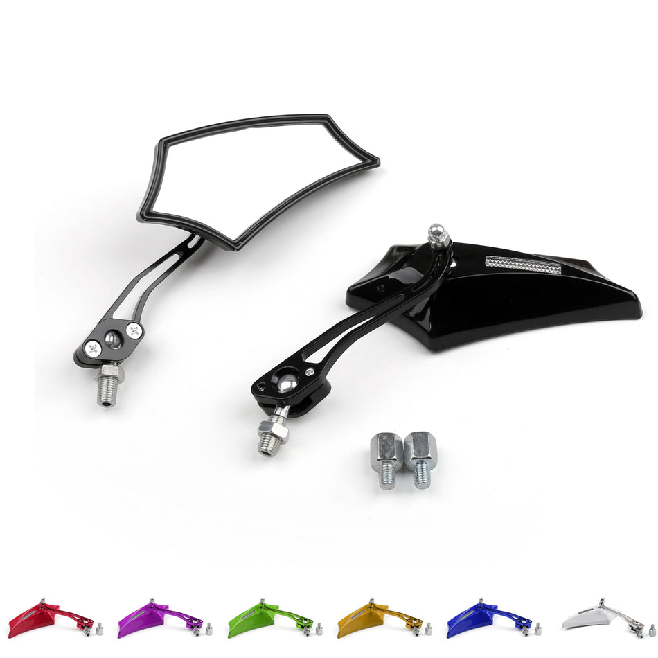 Motorrad Chopper Cruiser Street Dirt Bike Rückspiegel 8mm 10 mm