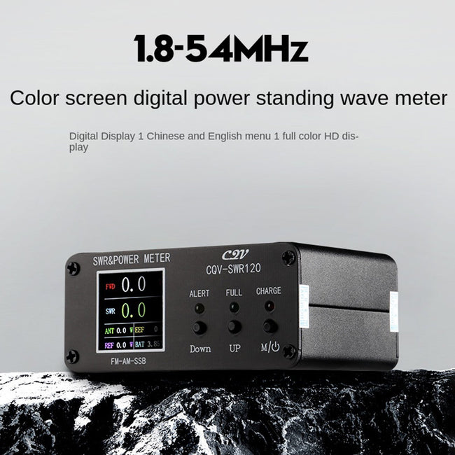 1,8 MHz-54 MHz Stehwellenmessgerät 240 * 240 Vollfarb-LCD-Display Leistungsmesser