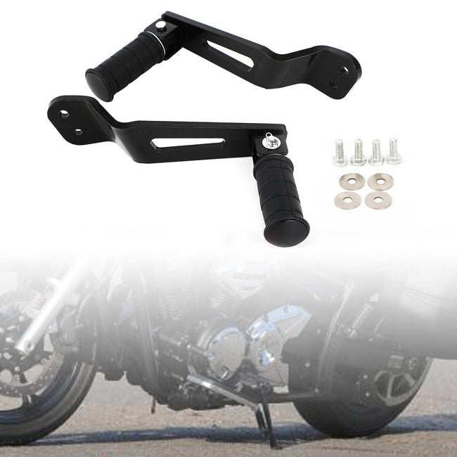 Goupille de pied de passager arrière noire pour Yamaha Bolt XVS950 XVS950R-Spec 2014-2020