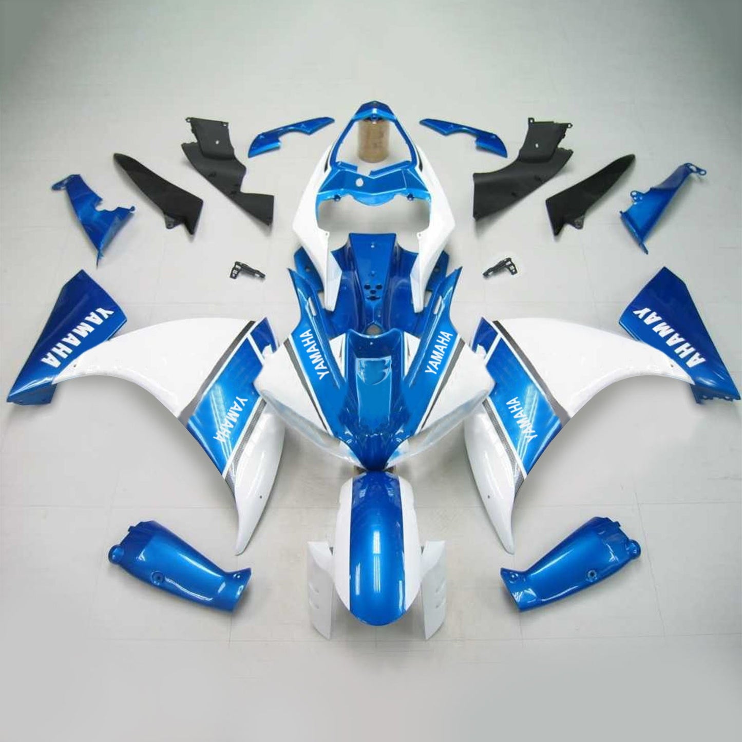 Amotopart Yamaha 2012-2014 YZF 1000 R1 Blue White Abzugskit