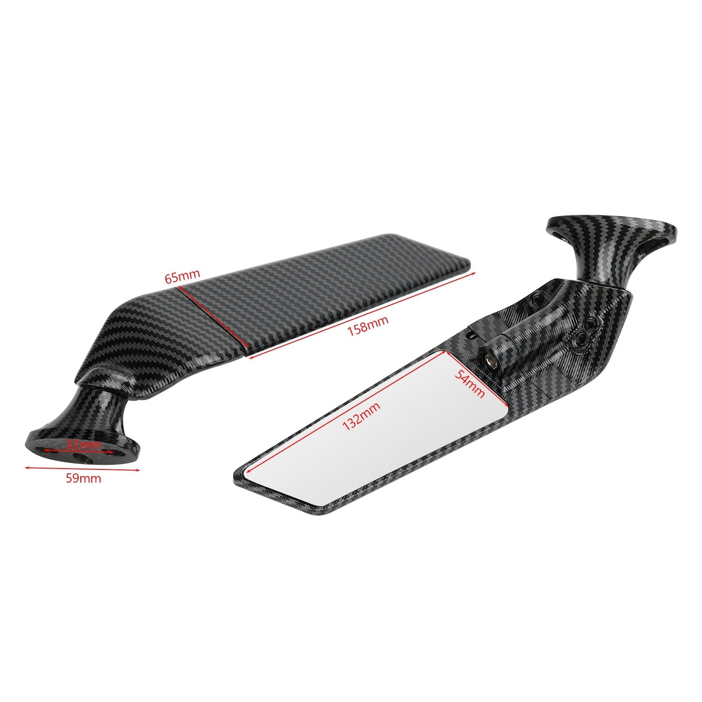 Schwenkflügel-Rückspiegel für Honda CBR600RR 03–2012, CBR600F 11–2014