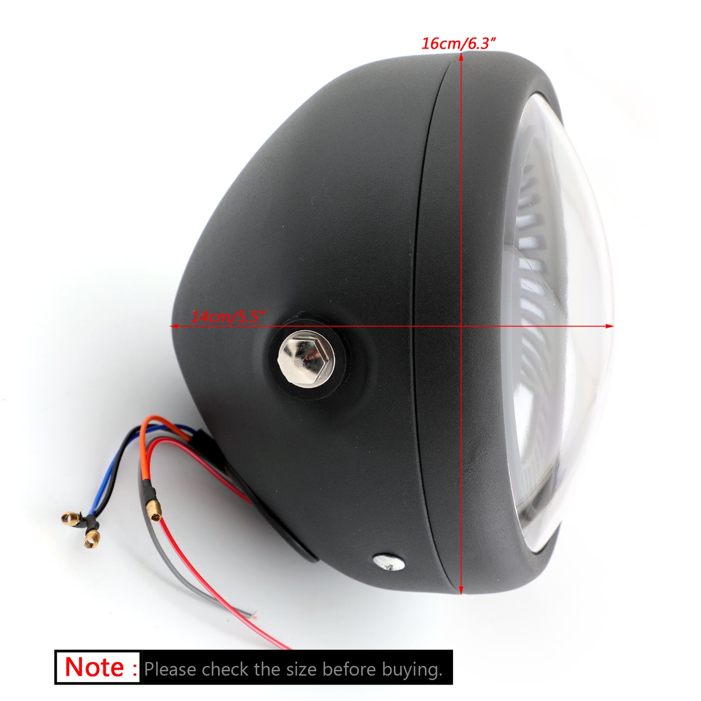6 1/2" Zoll LED Scheinwerfer Hi/Lo Hauptscheinwerfer für Cafe Racer Bobber Chopper